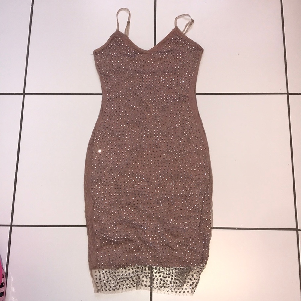 sparkly midi dress